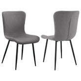 Orleans Furniture - Coaster - Horizon Upholstered Dining Side Chair Warm Grey (Set of 2) - 109392